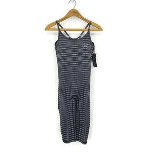 New Joie in Life One Piece Bodysuit Womens Small Black White Leotard Workout Gym